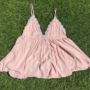 Pink Lace Top
